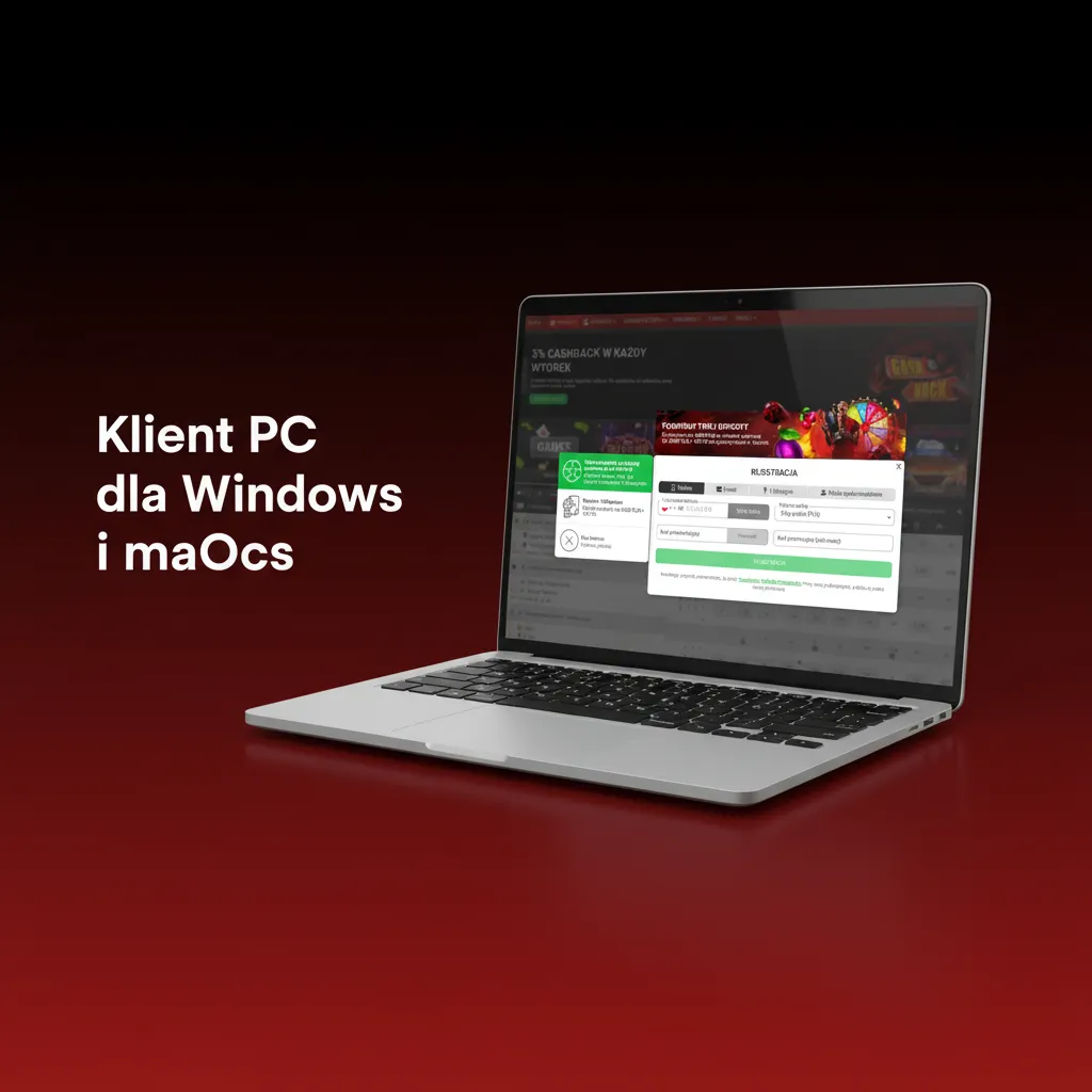 Windows i macOS: obstawiaj w przeglądarce bez dedykowanego klienta PC, logowanie i pełna funkcjonalność konta.