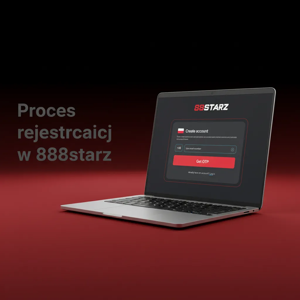 Infografika: proces rejestracji w 888starz — 5 kroków: rejestracja, wybór metody, dane, potwierdzenie, wpłata i bonus.