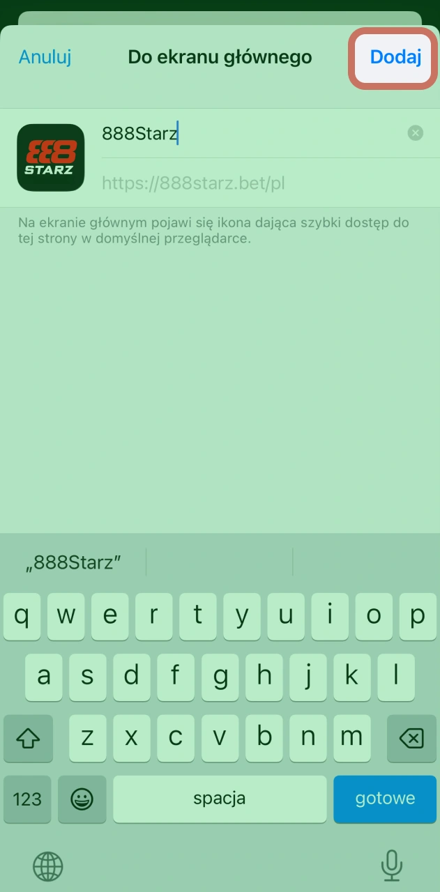 Zainstaluj aplikację typu PWA na oficjalnej stronie 888starz bardzo łatwo.