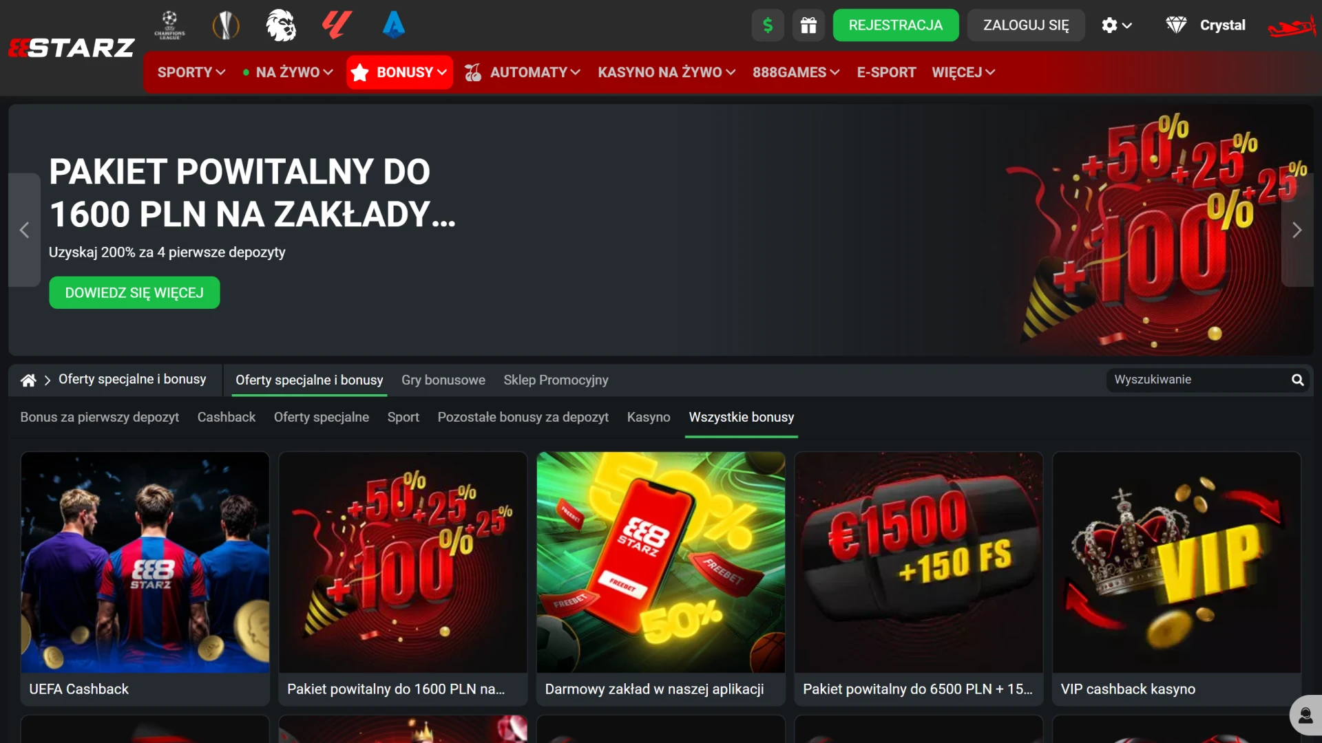 Sprawdź aktualne promocje i bonusy na oficjalnej stronie 888starz dzisiaj.