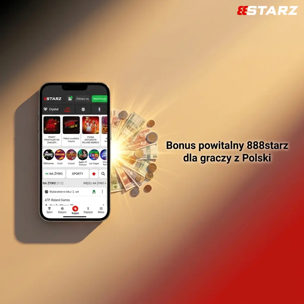 Tabela bonusów powitalnych 888starz dla graczy z Polski – kasyno 200% i zakłady sportowe 220%