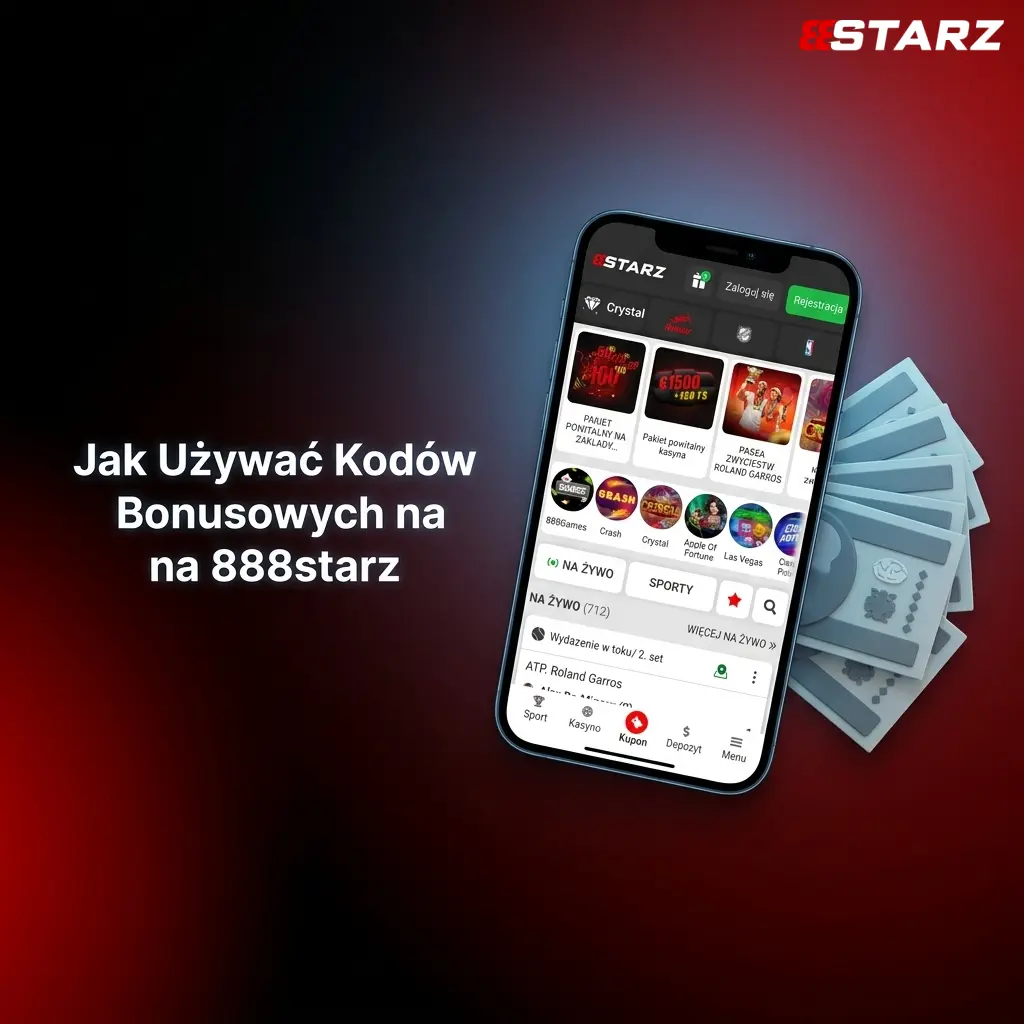 Formularz rejestracji 888starz z polem na kod promocyjny i aktywacją bonusu po pierwszej wpłacie