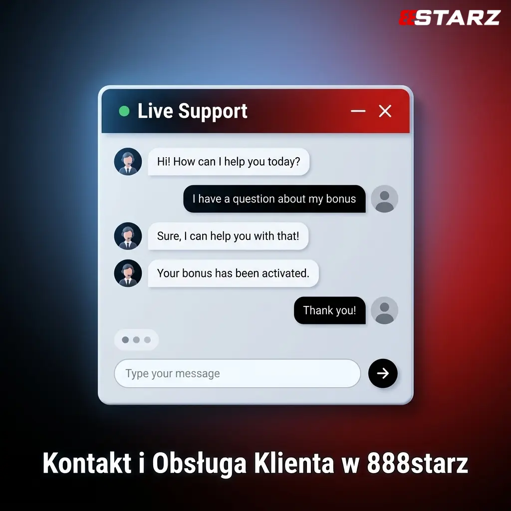 Obsługa klienta 888starz – live chat, e-mail, Telegram i FAQ dostępne 24/7 dla graczy z Polski